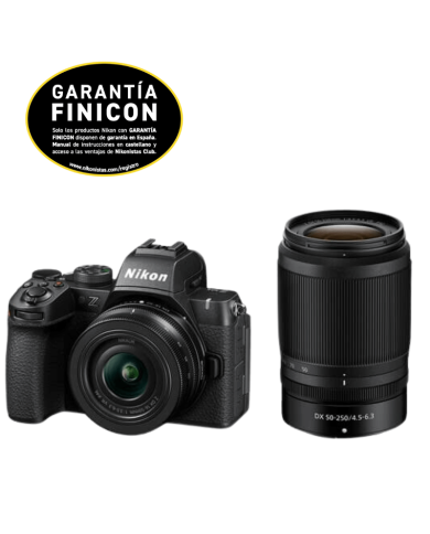 NIKON Z50 II + 16-50mm f3.5-6.3 + 50-250mm f4.5-6.3 CÁMARA MIRRORLESS