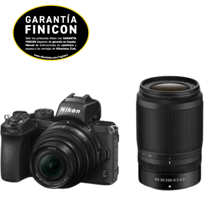 NIKON Z50 + 16-50mm +50-250mm CÁMARA MIRRORLESS