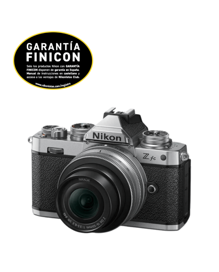 NIKON Z FC + 16-50MM F3.5-5.6 DX VR CÁMARA MIRRORLESS (PLATA)