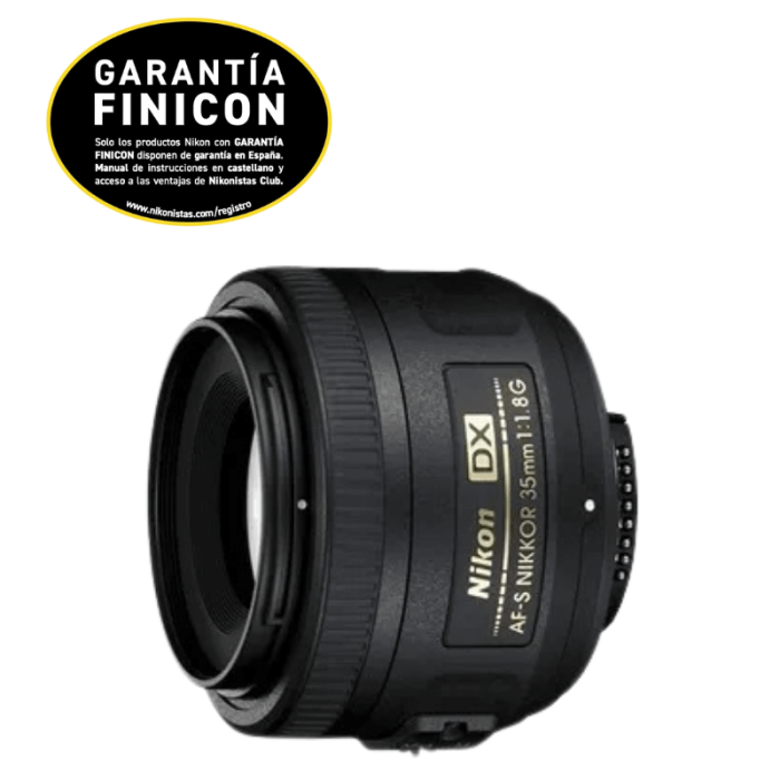 Nikon AF-S DX 35mm f/1.8G Objetivo Fijo | FotoCineColor