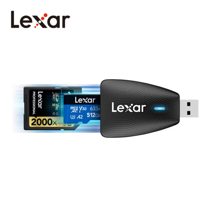 LEXAR DUAL-SLOT USB-A LECTOR DE TARJETAS