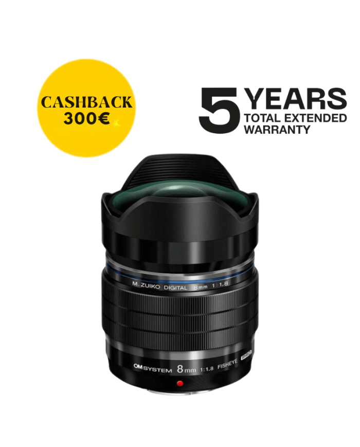 OM SYSTEM ZUIKO ED 8MM F/1.8 FISHEYE PRO