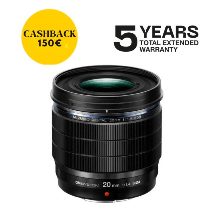 OLYMPUS ZUIKO ED 20mm f1.4 PRO