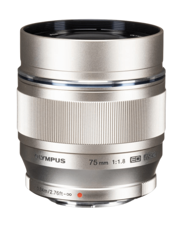 OLYMPUS ZUIKO ED 75mm f1.8 PLATA