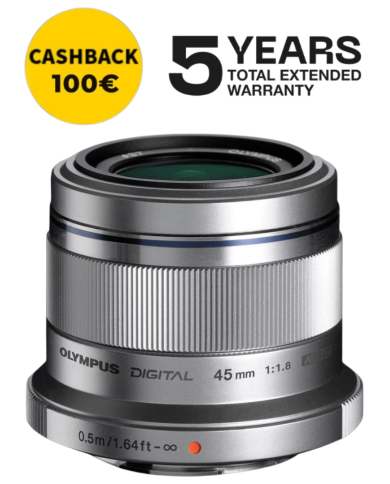 OLYMPUS ZUIKO ED 45mm f1.8 PLATA