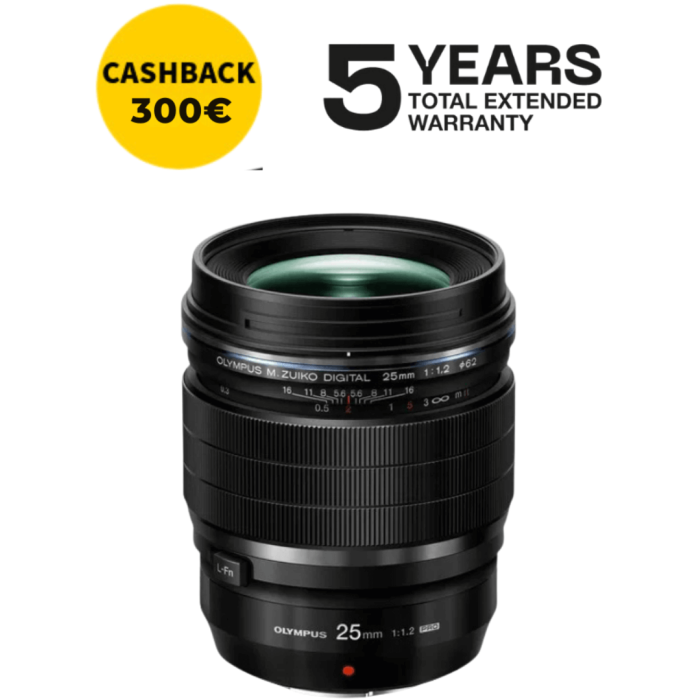 OLYMPUS ZUIKO 25mm f1.2 PRO