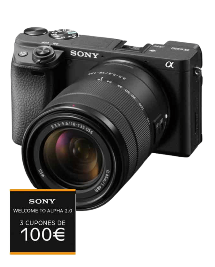 SONY A6400 + 18-135mm CÁMARA MIRRORLESS