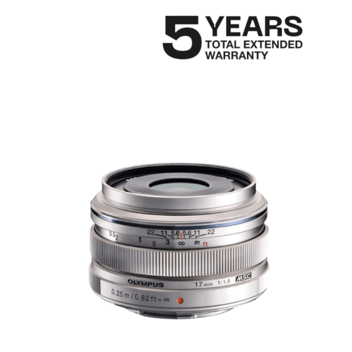 OLYMPUS ZUIKO ED 17mm f1.8 II PLATA