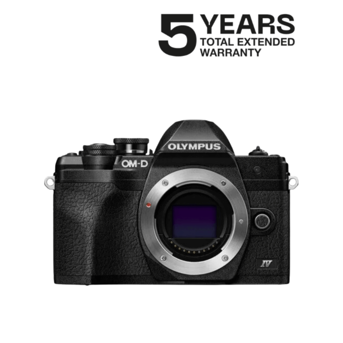 Olympus E-M10 Mark IV Cuerpo Negro | FotoCineColor