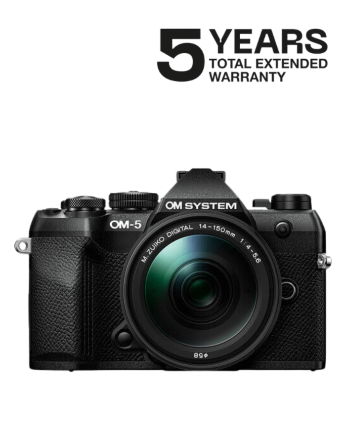 OM SYSTEM OM-5 MARK II CÁMARA MIRRORLESS CON 14-150MM F/4-5.6 II (NEGRA)