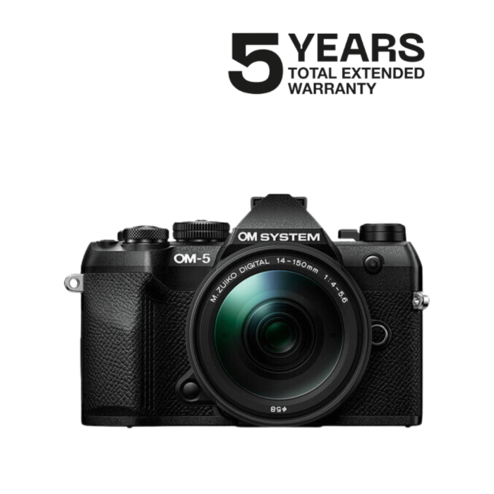 OM SYSTEM OM-5 MARK II CÁMARA MIRRORLESS CON 14-150MM F/4-5.6 II (NEGRA)