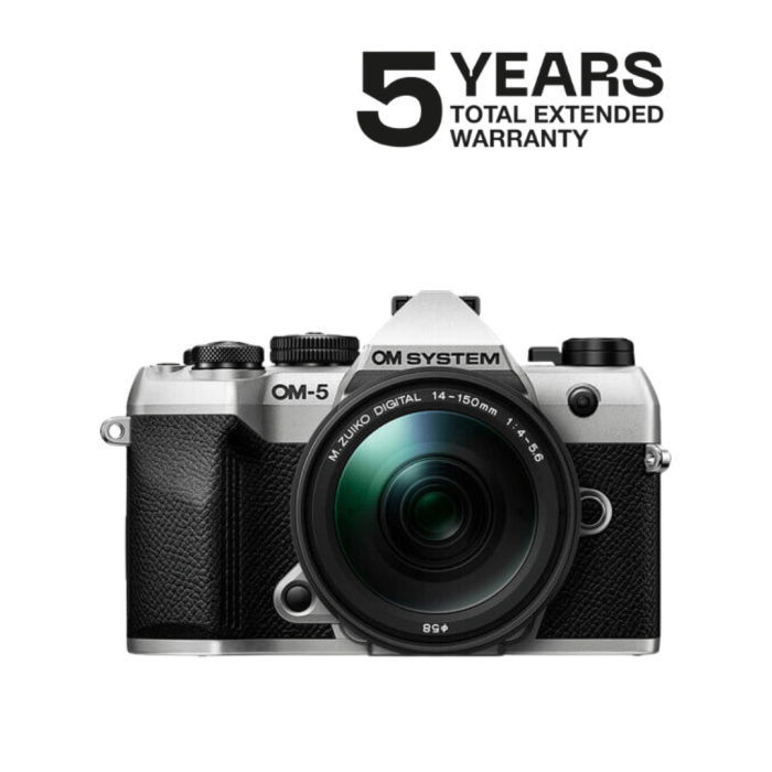 OM SYSTEM OM-5 MARK II CÁMARA MIRRORLESS CON 14-150 MM F/4-5,6 II (PLATA)