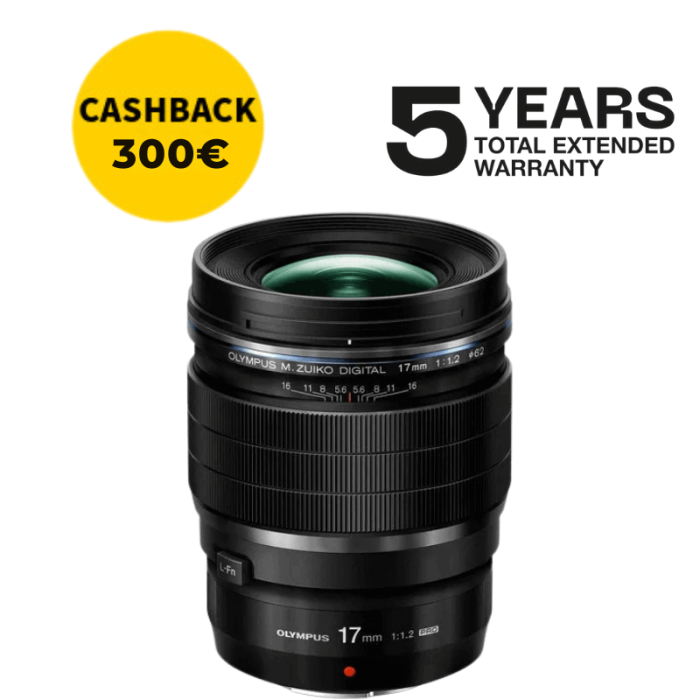 OLYMPUS ZUIKO ED 17mm f1.2 PRO