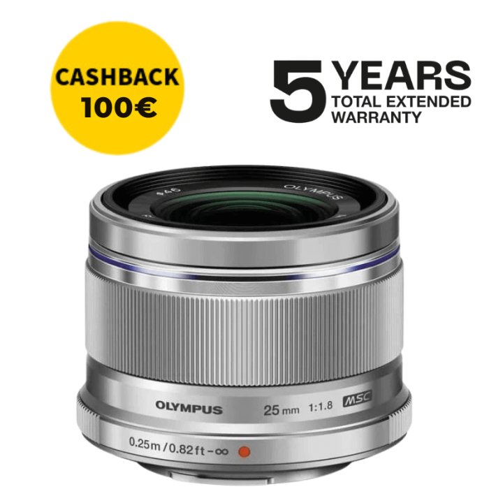 OLYMPUS ZUIKO ED 25mm f1.8 PLATA