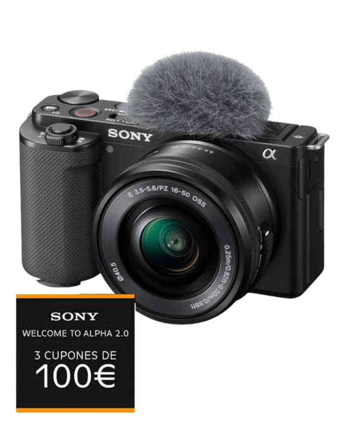SONY ZV-E10 + 16-50mm f3.5-5.6 CÁMARA MIRRORLESS