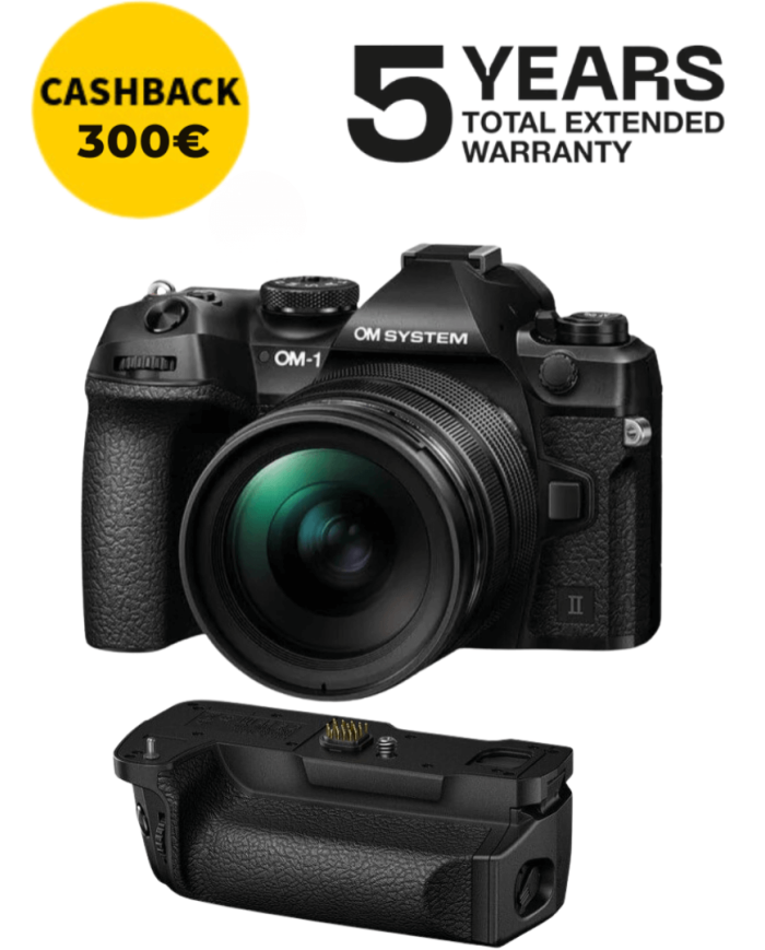 OM SYSTEM OM-1 MARK II + 12-40mm CÁMARA MIRRORLESS + OM SYSTEM HLD-10 EMPUÑADURA
