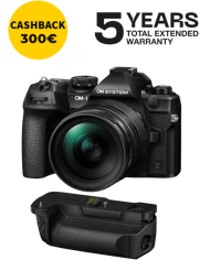OM SYSTEM OM-1 MARK II + 12-40mm CÁMARA MIRRORLESS + OM SYSTEM HLD-10 EMPUÑADURA