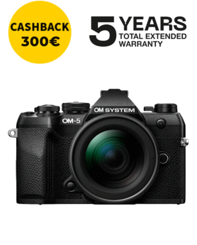 OM SYSTEM OM-5 MARK II CÁMARA MIRRORLESS CON 12-45 MM F/4 (NEGRA)