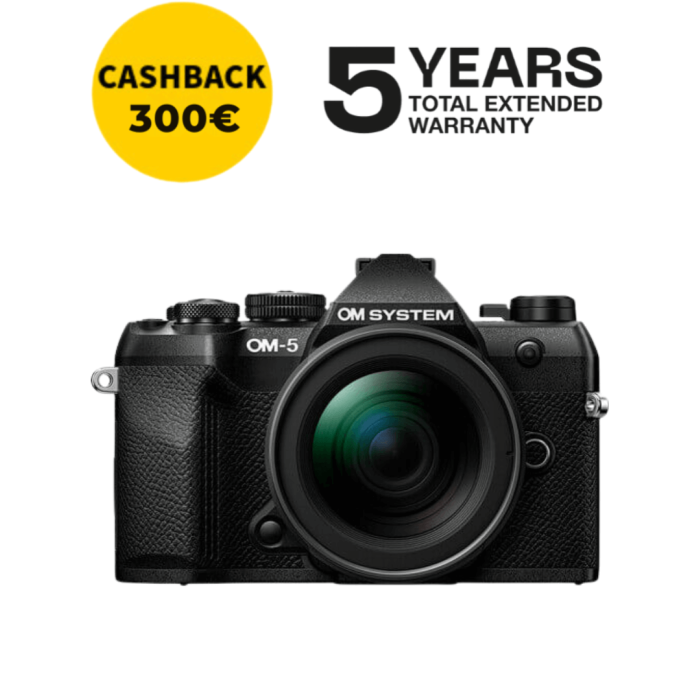 OM SYSTEM OM-5 MARK II CÁMARA MIRRORLESS CON 12-45 MM F/4 (NEGRA)