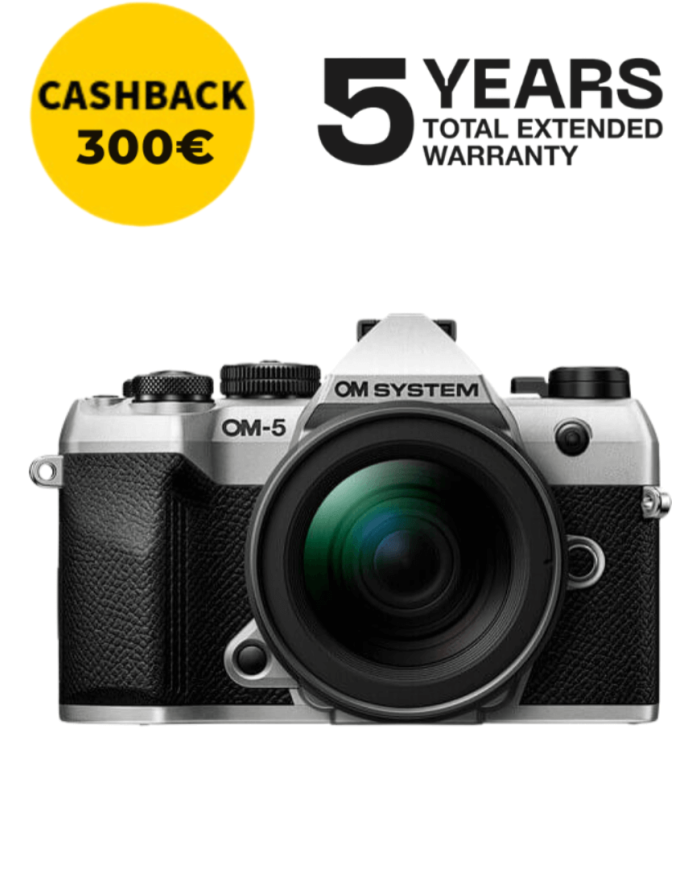 OM SYSTEM OM-5 MARK II CÁMARA MIRRORLESS CON 12-45 MM F/4 (PLATA)