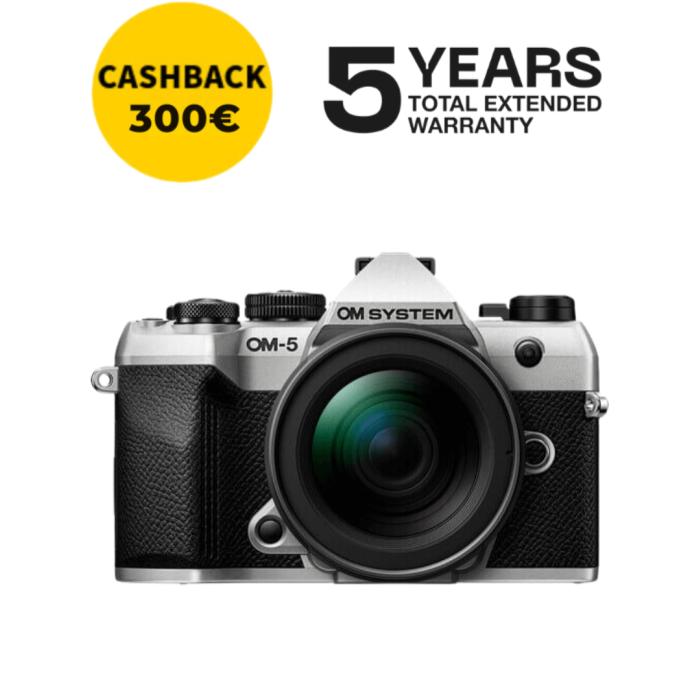 OM SYSTEM OM-5 MARK II CÁMARA MIRRORLESS CON 12-45 MM F/4 (PLATA)