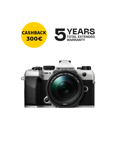 OM SYSTEM OM-5 MARK II CÁMARA MIRRORLESS CON 14-150 MM F/4-5,6 II (PLATA)