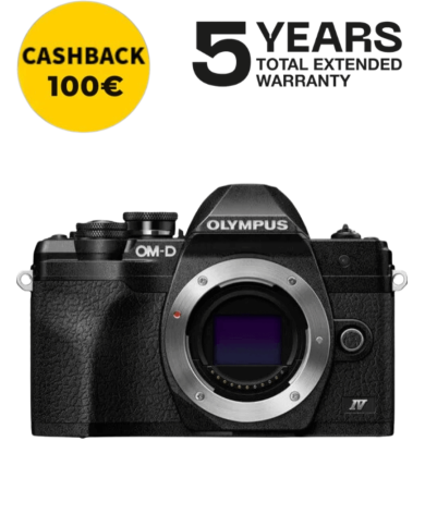 OLYMPUS E-M10 MARK IV CUERPO NEGRA