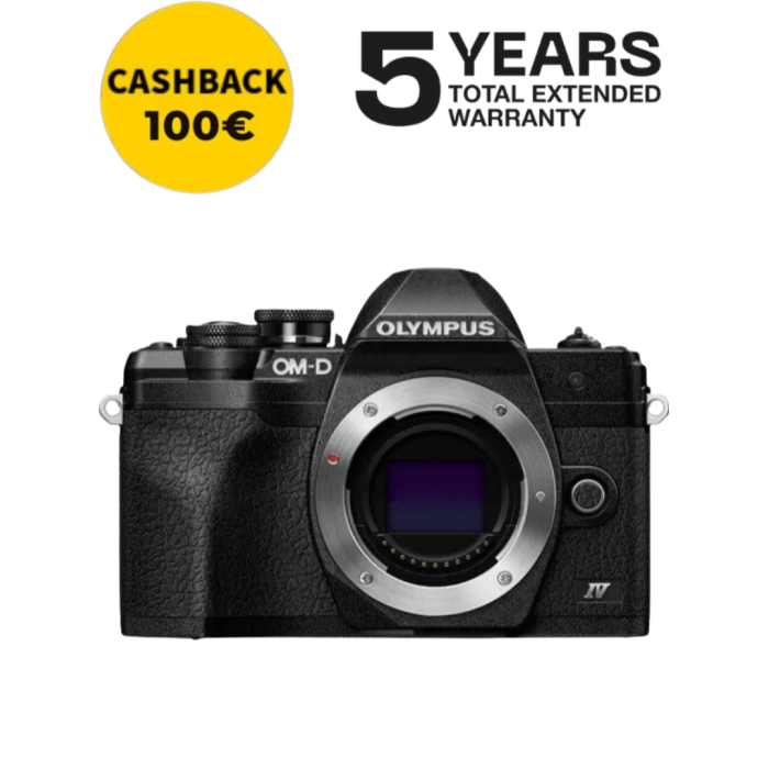 Olympus E-M10 Mark IV Cuerpo Negro | FotoCineColor