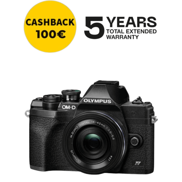 Olympus E-M10 Mark IV + 14-42mm EZ Negro | FotoCineColor