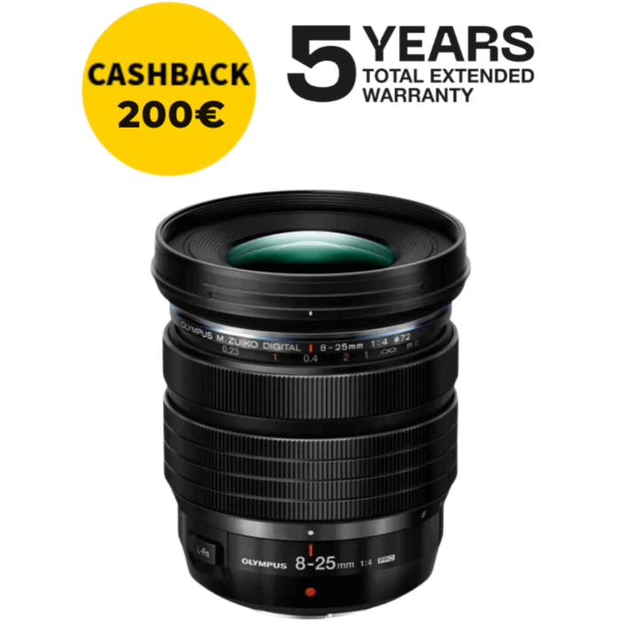 OLYMPUS ZUIKO ED 8-25mm f4 PRO