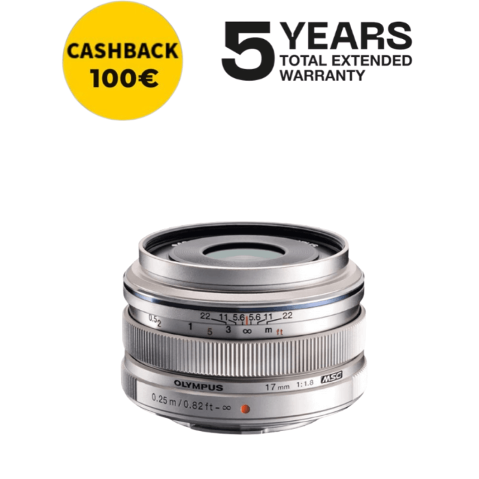 OLYMPUS ZUIKO ED 17mm f1.8 II PLATA