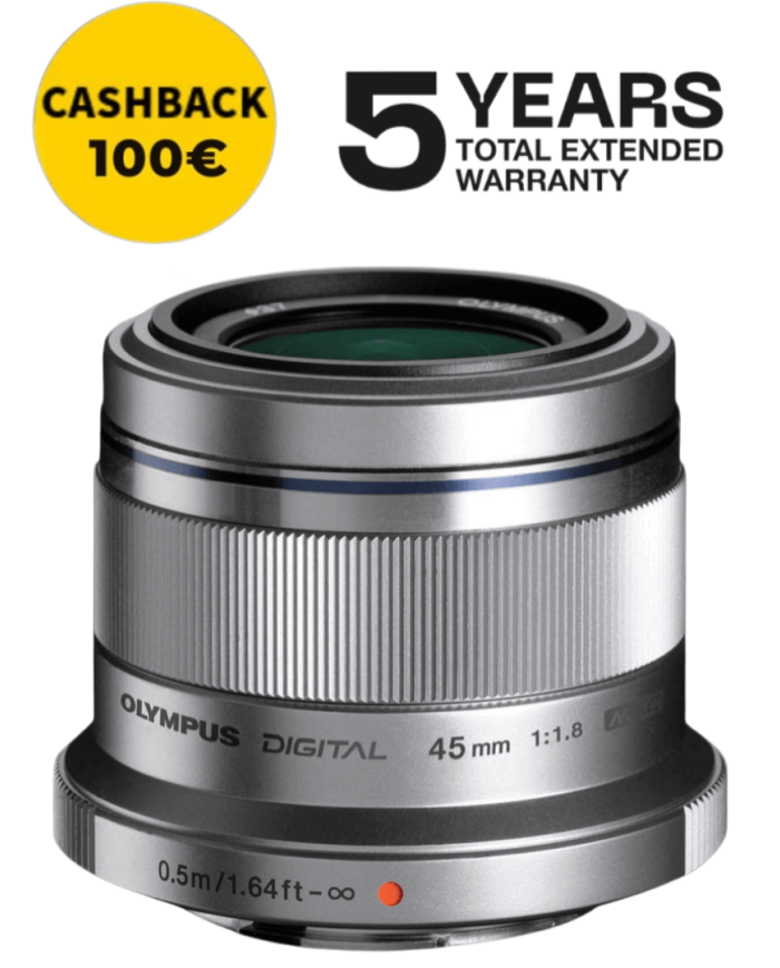 OLYMPUS ZUIKO ED 45mm f1.8 PLATA