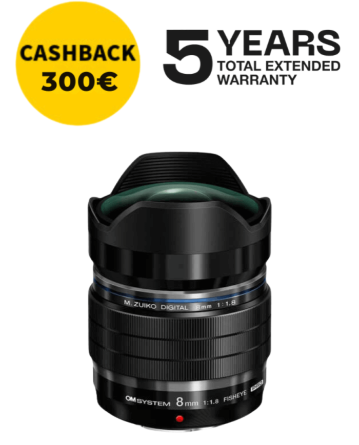 OM SYSTEM ZUIKO ED 8MM F/1.8 FISHEYE PRO