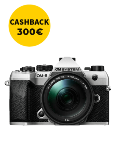 OM SYSTEM OM-5 MARK II CÁMARA MIRRORLESS CON 14-150 MM F/4-5,6 II (PLATA)