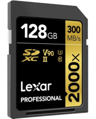 LEXAR PROFESSIONAL SDXC UHS-II SERIES GOLD 128GB V90