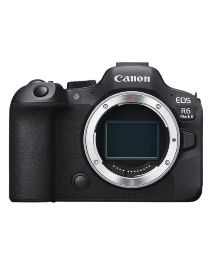 Canon EOS R6 Mark II cámara mirrorless full frame vista frontal