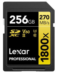 LEXAR PROFESSIONAL SDXC UHS-II SERIES GOLD 256GB