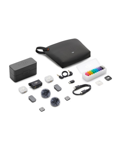 MICRÓFONO DJI MIC MINI 2 (2 TX + 1 RX + ESTUCHE DE CARGA)