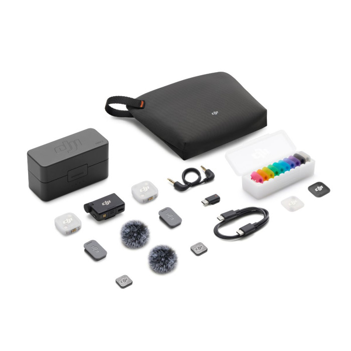 MICRÓFONO DJI MIC MINI 2 (2 TX + 1 RX + ESTUCHE DE CARGA)