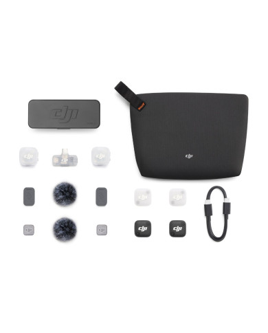 MICRÓFONO DJI MIC MINI 2 (2 TX + 1 MOBILE RX + ESTUCHE DE CARGA)
