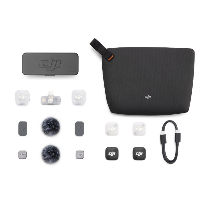 MICRÓFONO DJI MIC MINI 2 (2 TX + 1 MOBILE RX + ESTUCHE DE CARGA)