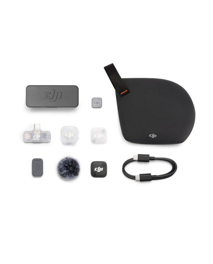 MICRÓFONO DJI MIC MINI 2 (1 TX + 1 MOBILE RX + ESTUCHE DE CARGA)