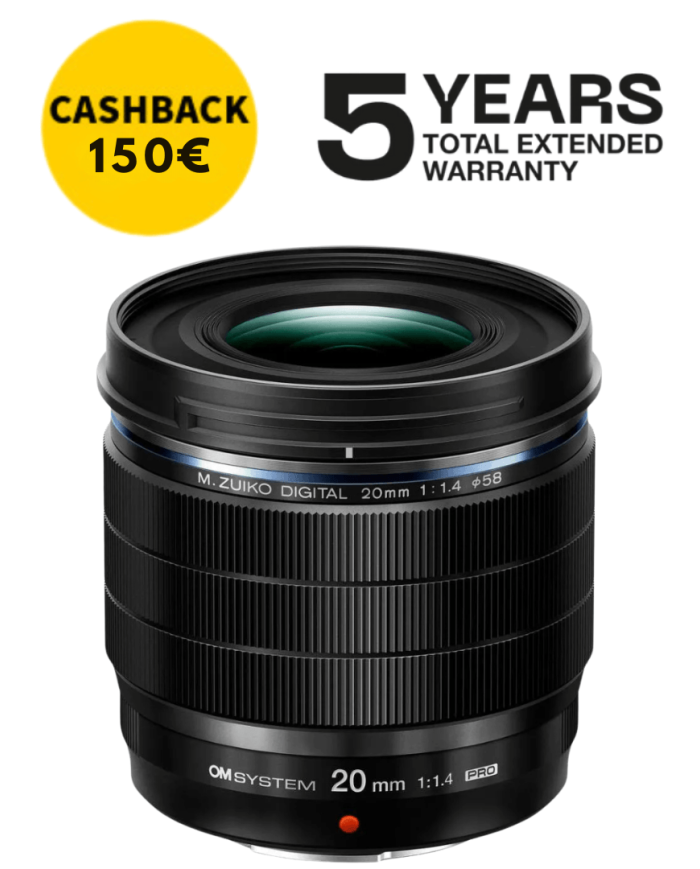 OM SYSTEM 20mm f1.4 ED PRO | Comprar Objetivo... | FotoCineColor