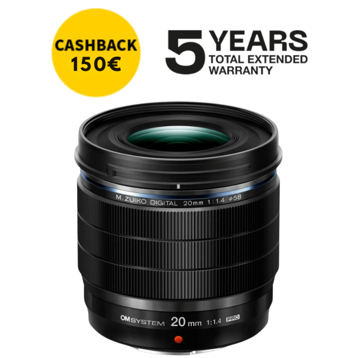 OM SYSTEM 20mm f1.4 ED PRO | Comprar Objetivo... | FotoCineColor