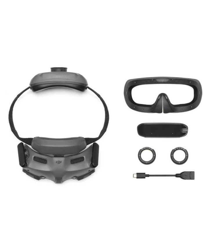 Detalle del ajuste dióptrico de las DJI Goggles 3, regulable de -6,0 D a +2,0 D sin lentes adicionales