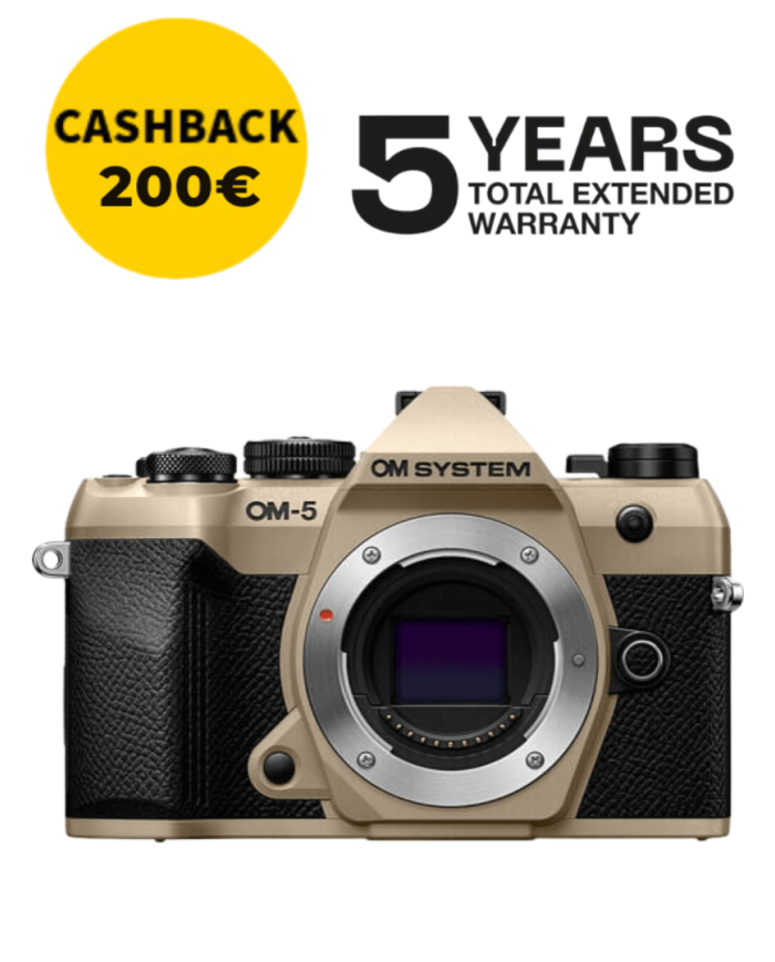 OM System OM-5 Mark II Mirrorless Arena Beige | FotoCineColor