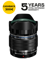 OM System Zuiko ED 8mm f/1.8 Fisheye PRO MFT