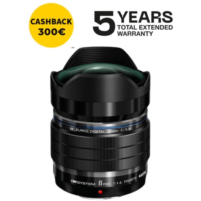 OM System Zuiko ED 8mm f/1.8 Fisheye PRO MFT