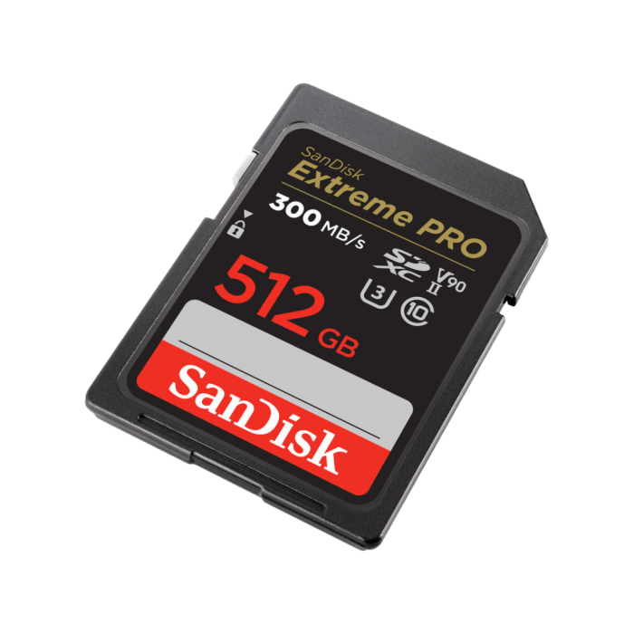 COMPRAR  SANDISK SDXC EXTREME PRO 512GB V90 UHS-II 300MB/S