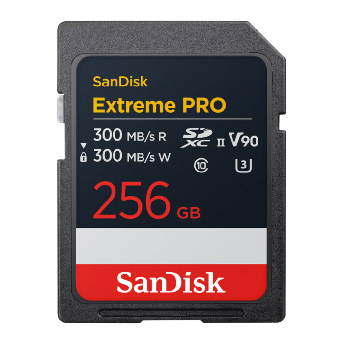 SANDISK SDXC EXTREME PRO 256GB V90 UHS-II 300MB/S